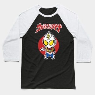 Ultraman Dyna Chibi Style Kawaii Baseball T-Shirt